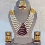 Moti Mala Necklace Purple