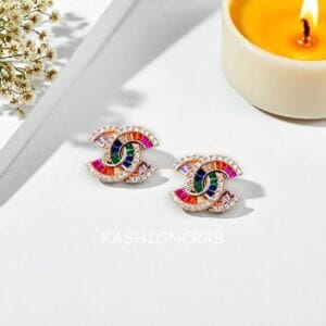 Multicolor Anti Tarnish Stud Earrings