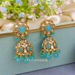 Naina Blue Kundan Jhumka