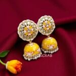 Nayanthara-Jhumka-Earrings-Yellow-01 Nayanthara Yellow Jhumka Earrings