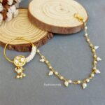 Nose Pin with Pearl Chain