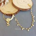 Nose Pin with Pearl Chain