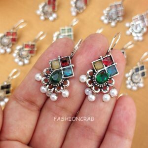 Nova Oxidised Combo Earrings Set of 6