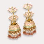 Peach-Jhumka-for-Wedding-06 Peach Jhumka for Wedding