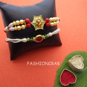 Pearl Fancy Rakhi Set of 2