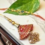 Radha-Krishna-Lumba-Rakhi-Set-04 Radha Krishna Lumba Rakhi Set