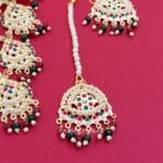 Red Green Jadau Jewellery