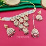 Red Green Jadau Jewellery