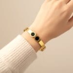 Roman-Numeral-Anti-Tarnish-Bracelet-Golden-05 Roman Numeral Anti Tarnish Bracelet - Golden