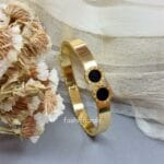 Roman-Numeral-Anti-Tarnish-Bracelet-Golden Roman Numeral Anti Tarnish Bracelet - Golden