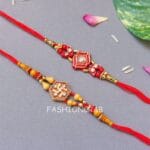 Set-of-2-Fancy-Thread-Rakhi-for-Brother-02 Set of 2 Fancy Thread Rakhi for Brother