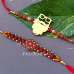 Set-of-2-Stylish-Brother-and-Rudraksha-Rakhi-01 Set of 2 Stylish Brother and Rudraksha Rakhi