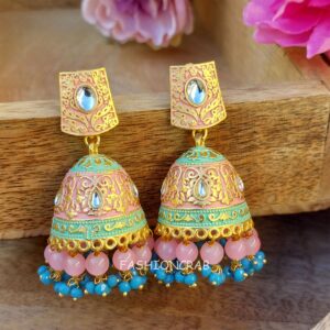 Sonarika Pink Jhumka