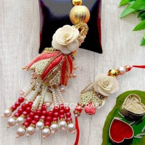 Traditional Pearl Lumba Rakhi Set