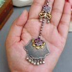 Vidya-Oxidised-Maang-Tikka-01 Vidya Oxidised Maang Tikka