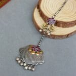 Vidya-Oxidised-Maang-Tikka-02 Vidya Oxidised Maang Tikka