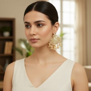 Kundan Earrings for Wedding