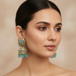 Naina Blue Kundan Jhumka