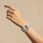 White Pearl Charm Bracelet for Girls