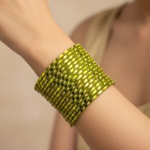 Green Metal Bangles