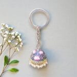Grey Jhumka Keychain