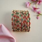 Maroon-Glass-Bangles-02 Maroon Glass Bangles