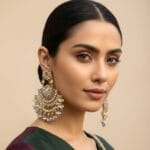 Meera Chandbali Earrings - Lavender