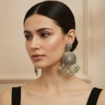 Tina Oxidized Silver Earrings