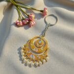 Yellow Earring Keychain
