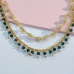 Green Bridal Nose Ring