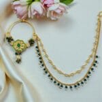 Green Bridal Nose Ring