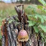 Lavender Jhumka Keychain