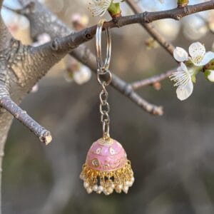 Lavender Jhumka Keychain