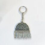 Oxidized Earring Keychain