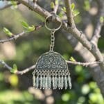 Oxidized Earring Keychain