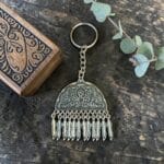 Oxidized Earring Keychain