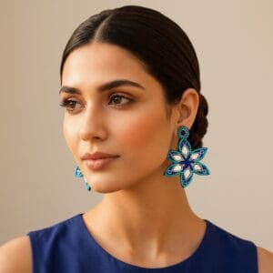 Handmade Earrings - Blue