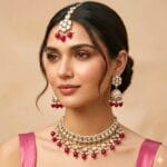 Katrina-Kundan-Jewellery-Set-Pink-16 Katrina Kundan Jewellery Set - Pink