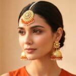 Sitara Traditional Jhumka Orange