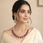 Wine-Color-Kundan-Set Wine Color Kundan Set
