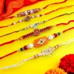 Kundan Rakhi Set of 6