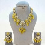 Inayat Kundan Necklace - Yellow
