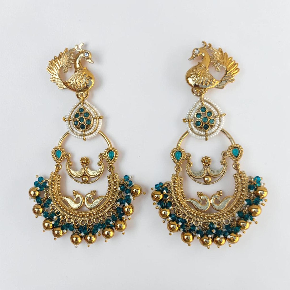 Mayurika Traditional Peacock Earrings