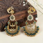 Mayurika-Traditional-Peacock-Earrings-02 Mayurika Traditional Peacock Earrings