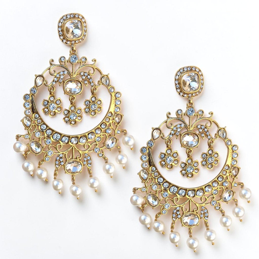 Midnight Maharani Kundan Earrings