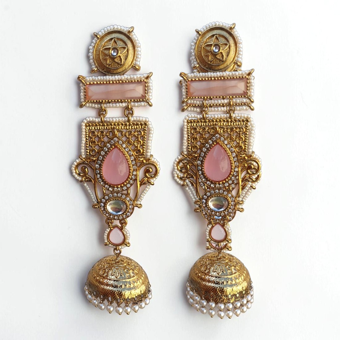 Zeba Royal Kashmiri Jhumka Earrings
